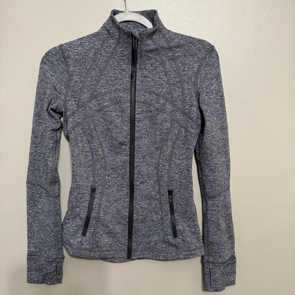 Lululemon Define Jacket Heathered Black size 4 - Picture 2 of 9
